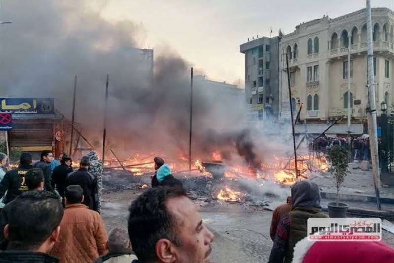 تكييف يتسبب في حريق السيدة زينب نتيجة ماس كهربائي