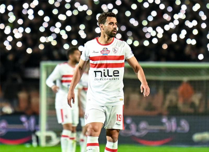 عبد الله السعيد يفوز بجائزة أفضل لاعب بمباراة الزمالك وطلائع الجيش