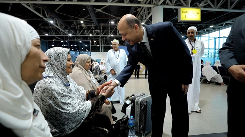 مغادرة أول فوج من حجاج القرعة